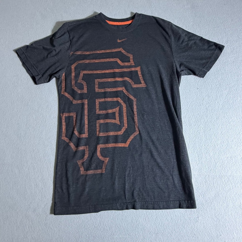 Nike San Francisco Giants MLB T-Shirt Mens Medium Charcoal Grey SF Graphic Tee